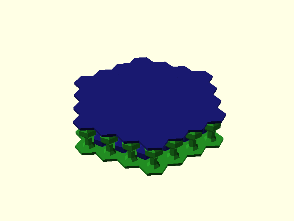 Rendered view of Radial iLOX Tessellation