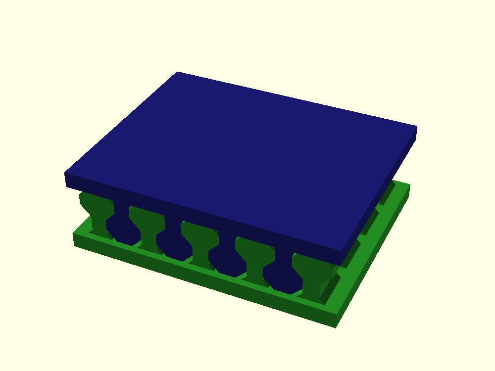 Rendered view of Rectangular iLOX Tessellation